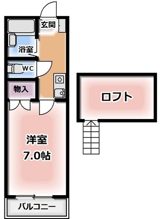 レオパレスさんわ大和田第9の物件間取画像